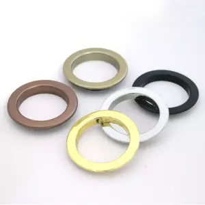 Plastic Faux Metal Drapery Grommet Covers